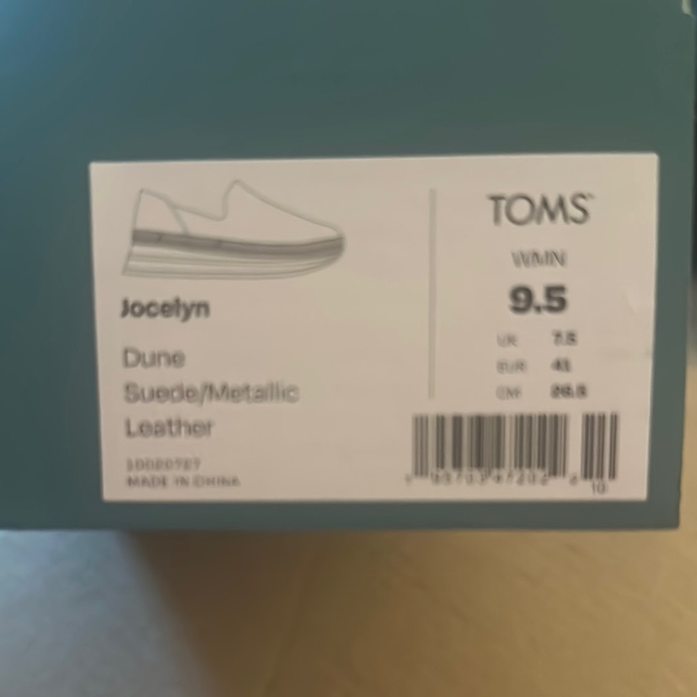 TOMS Jocelyn Suede Metallic Leather Footwear